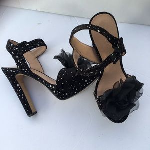 Madden Girl Black Suede Platform Shoes Customize